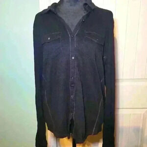 Aeropostale XL Black long sleeve sheer shirt